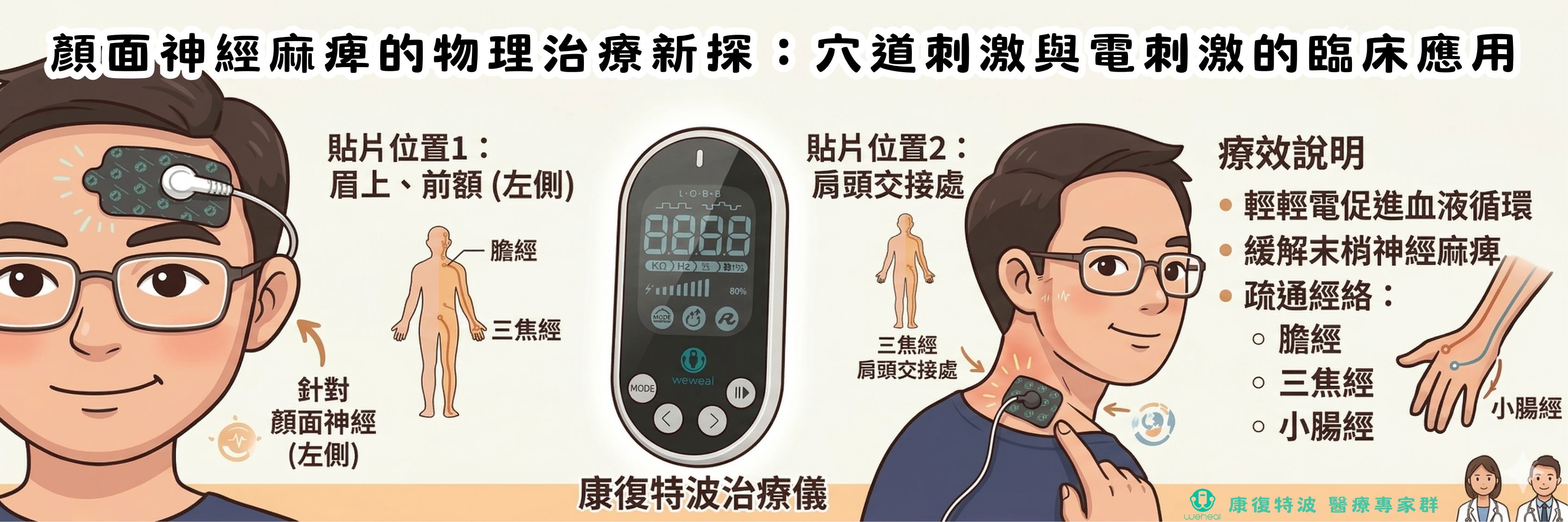 顏面神經麻痺的物理治療新探：穴道刺激與電刺激的臨床應用